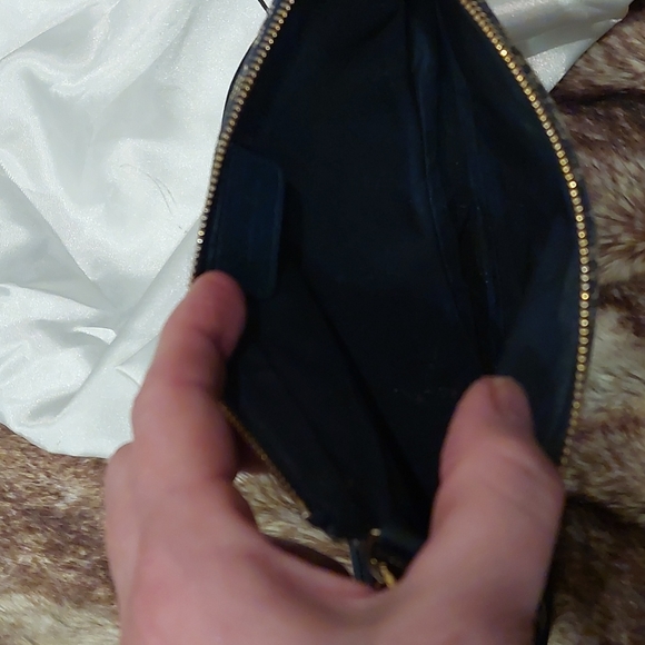 CHRISTIAN DIOR DIORISSIMO Vintage Mini Saddle Bag Navy Logo COA included! - Picture 11 of 12